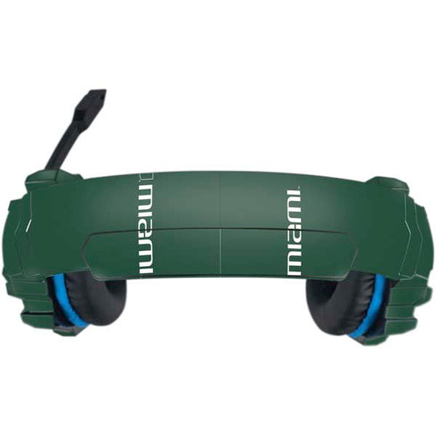 University of Miami Horizontal Mark on Green BENGOO G9000 Skin